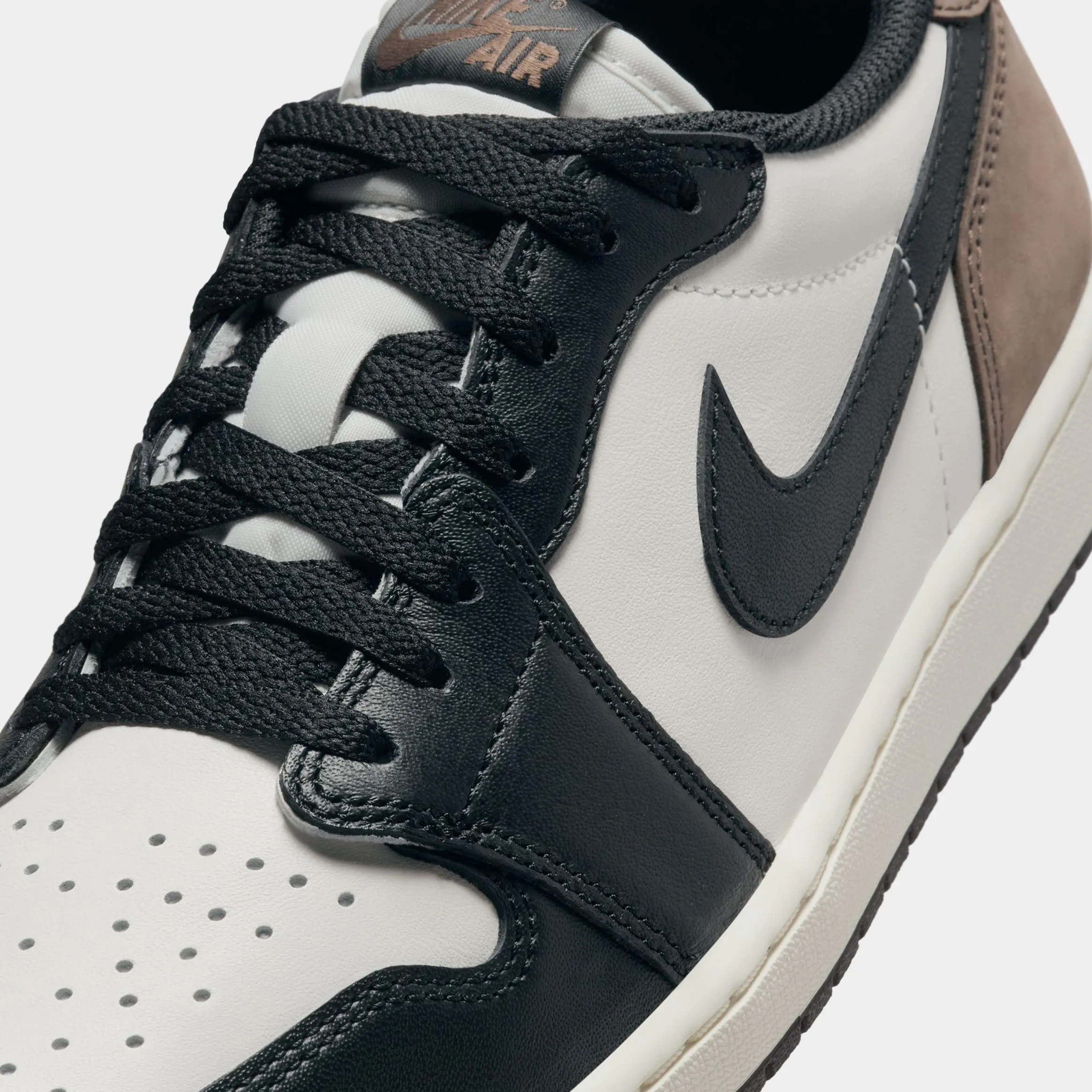 Air Jordan 1 Retro Low OG Mocha Mens Lifestyle Shoes (Sail/Black/Dark Mocha) Free Shipping