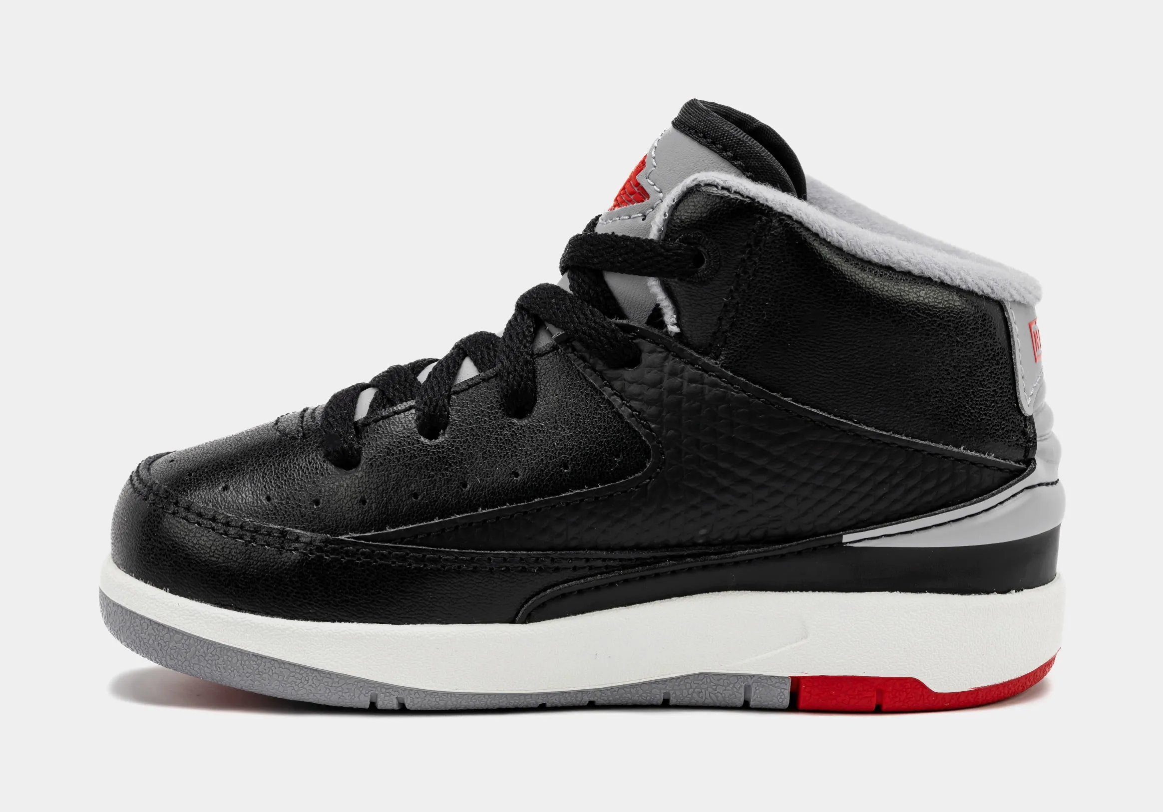 Air Jordan 2 Retro Black Cement Infant Toddler Lifestyle Shoes (Black/Cement Grey)