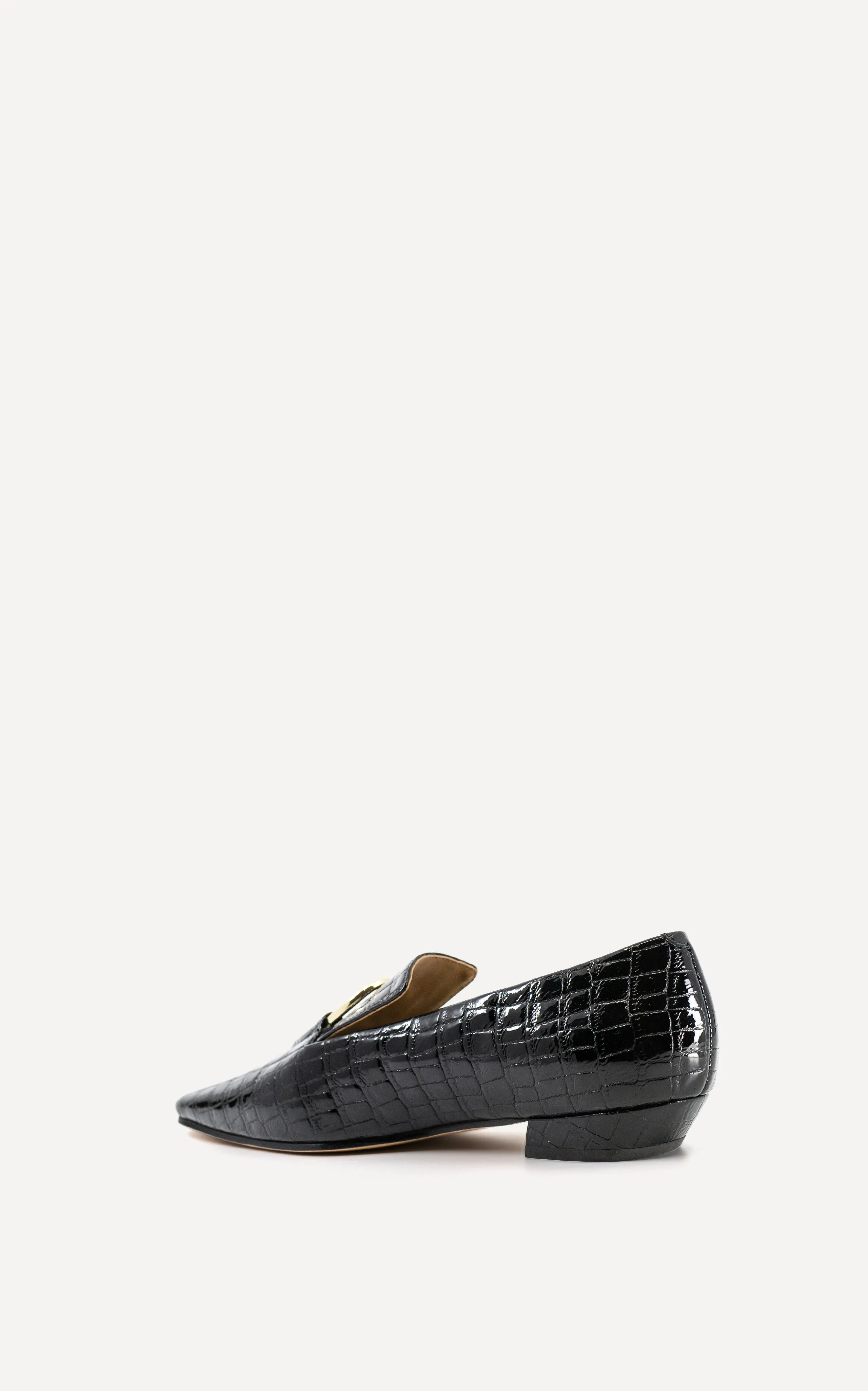 Austin Loafer | Black Crocodile