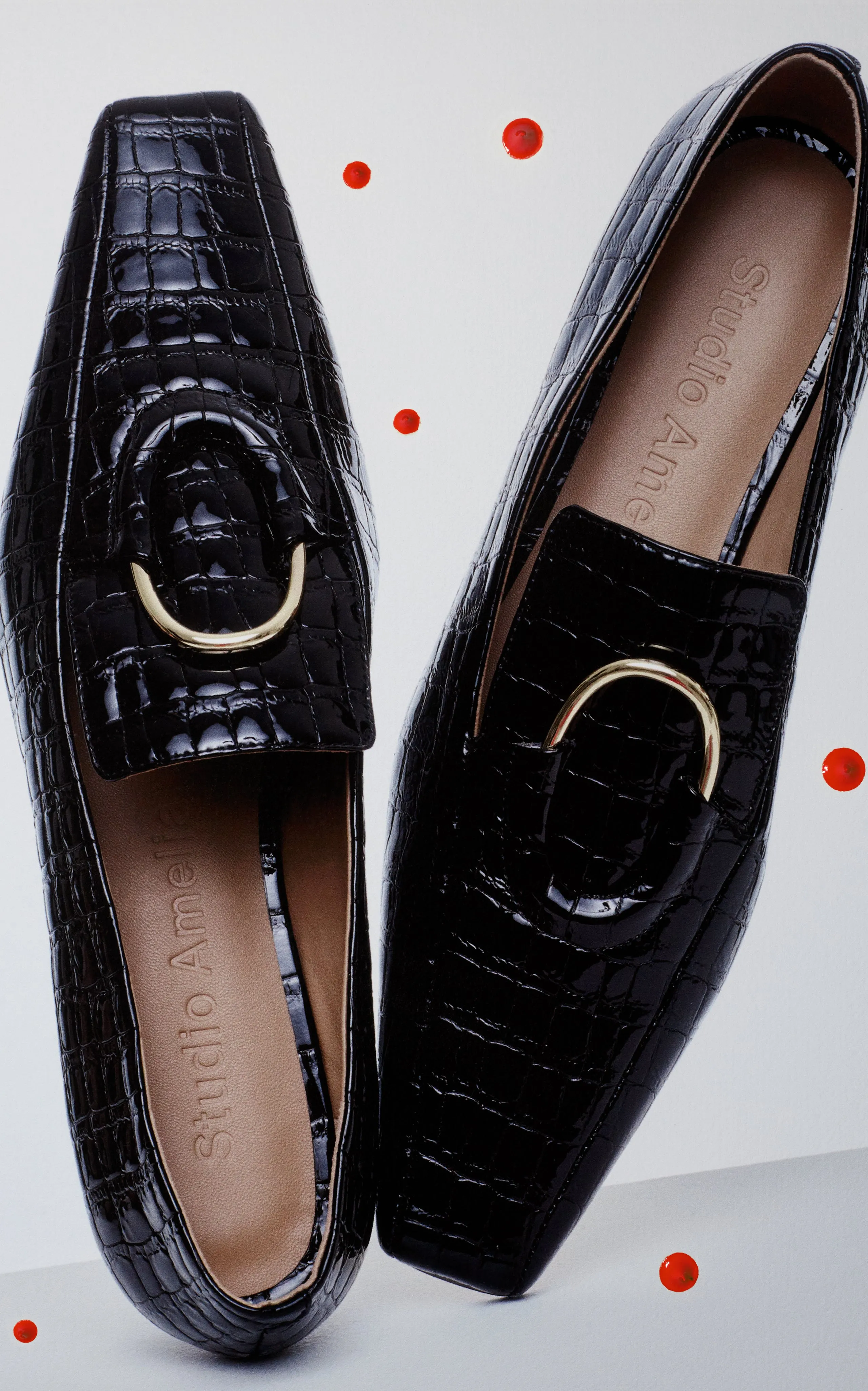 Austin Loafer | Black Crocodile