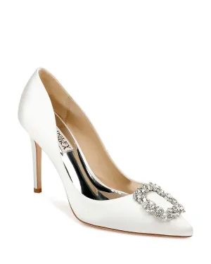 Badgley Mischka Women's Cher Crystal Buckle Pumps