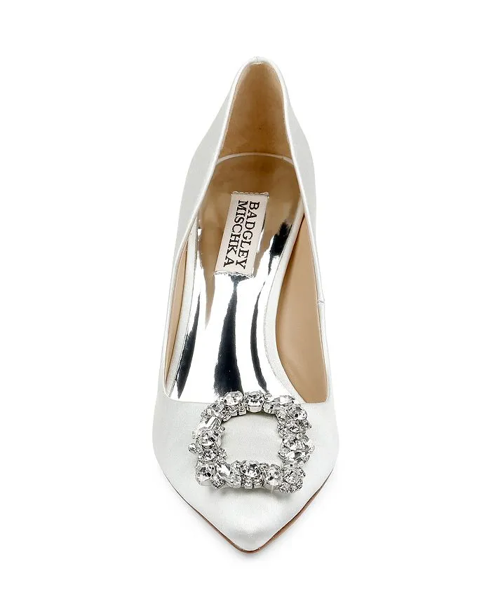 Badgley Mischka Women's Cher Crystal Buckle Pumps