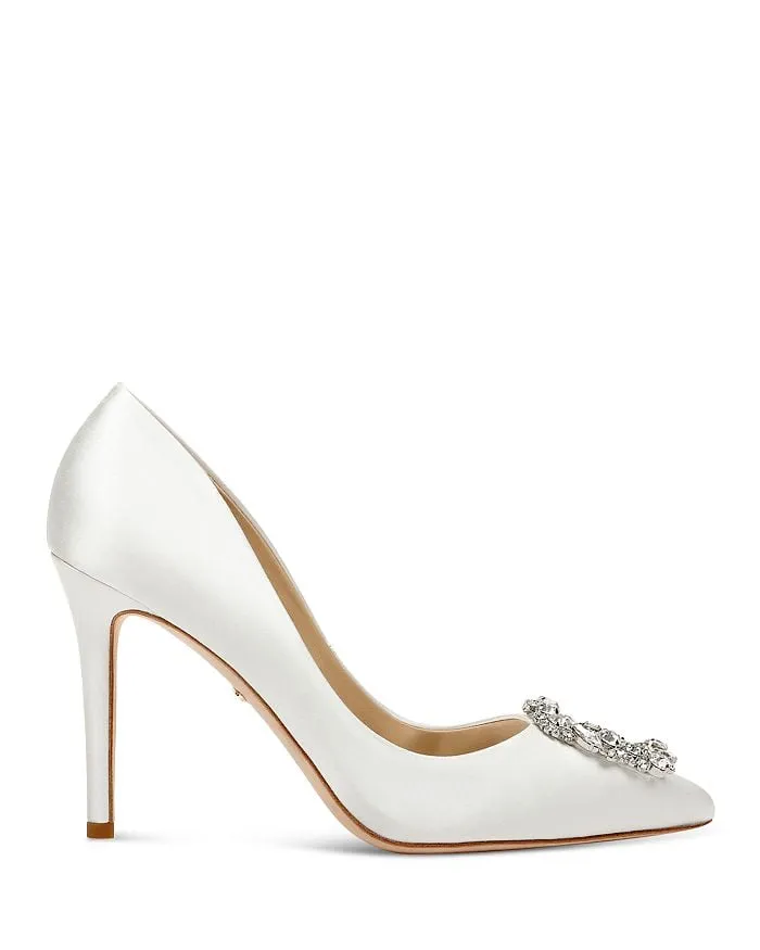 Badgley Mischka Women's Cher Crystal Buckle Pumps