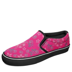 Berry Picking Pink Otoyimm Kid's Canvas Slip On Shoes