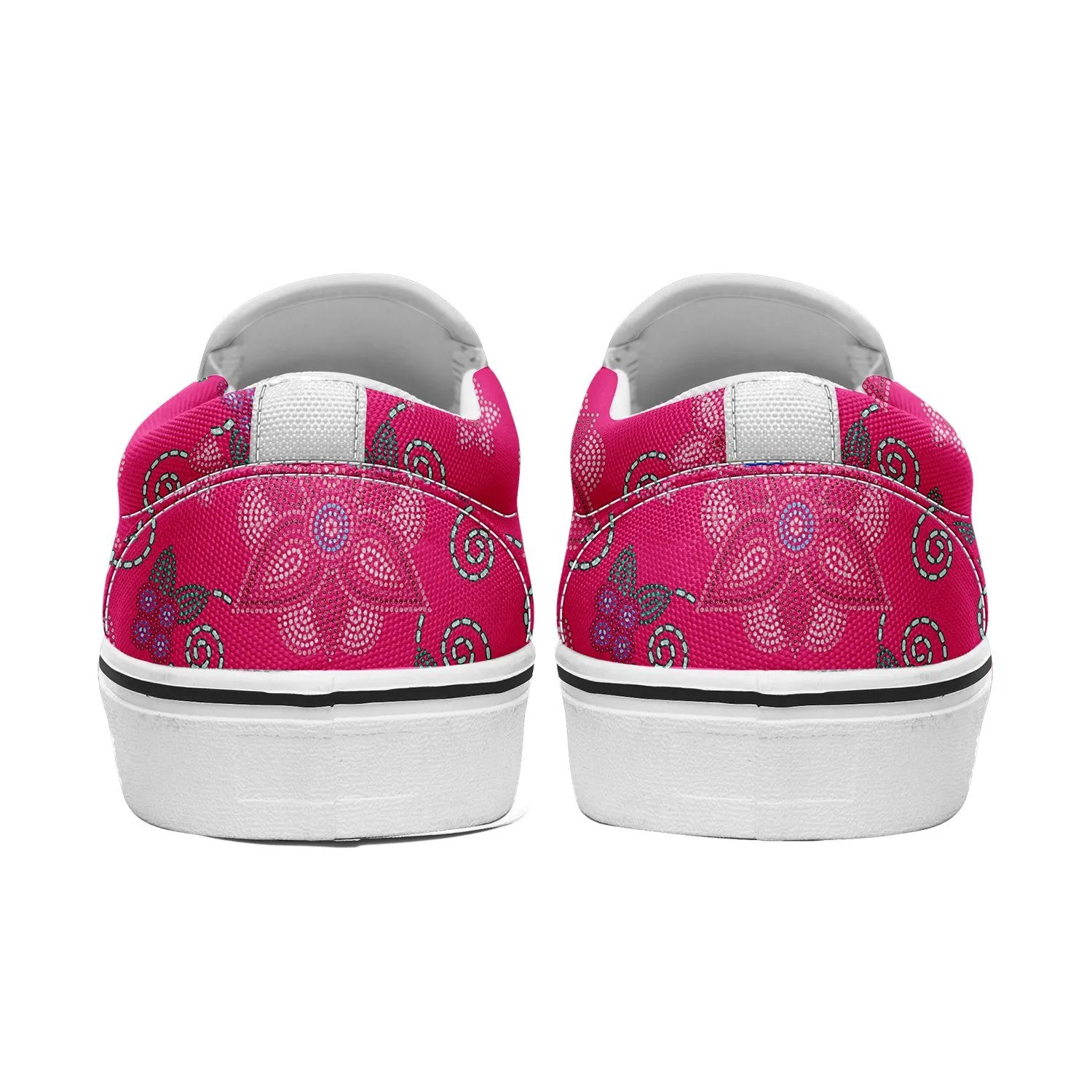 Berry Picking Pink Otoyimm Kid's Canvas Slip On Shoes