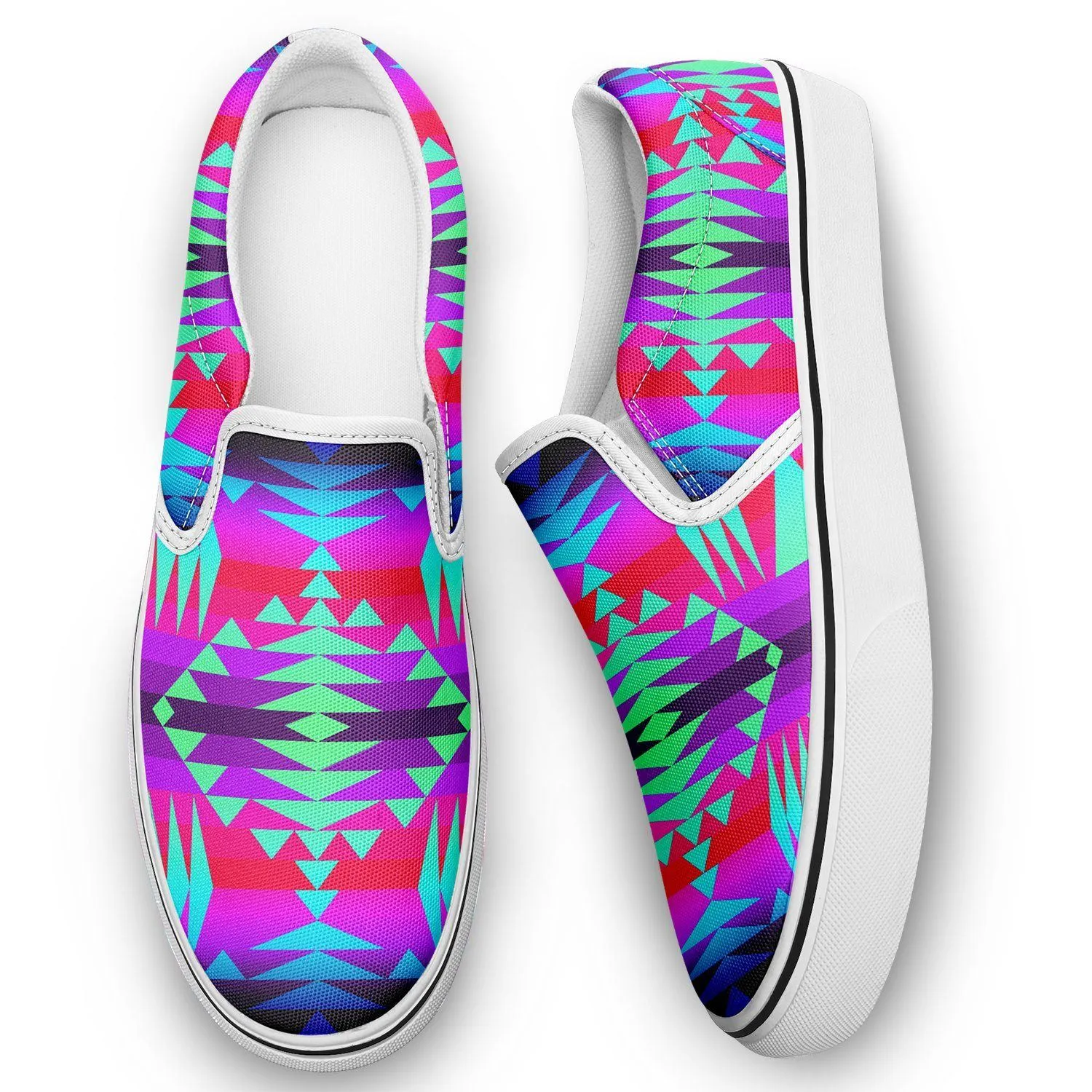 Between the Rocky Mountains Otoyimm Kid's Canvas Slip On Shoes