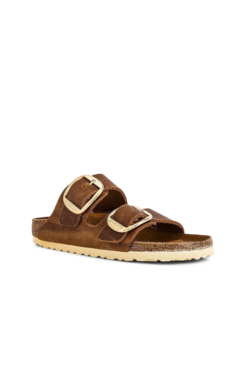 BIRKENSTOCK Arizona Big Buckle Sandals, Cognac