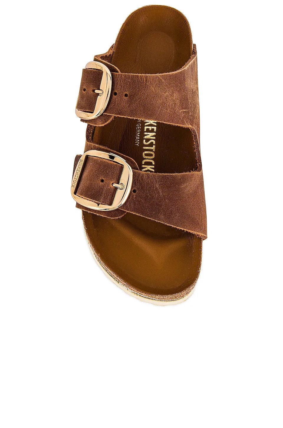 BIRKENSTOCK Arizona Big Buckle Sandals, Cognac