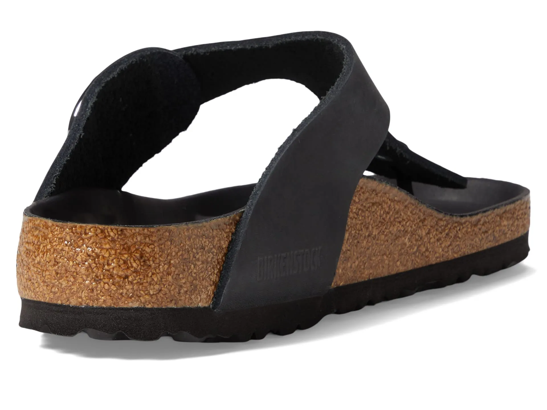 Birkenstock Gizeh Big Buckle Sandals - Oiled Leather, black