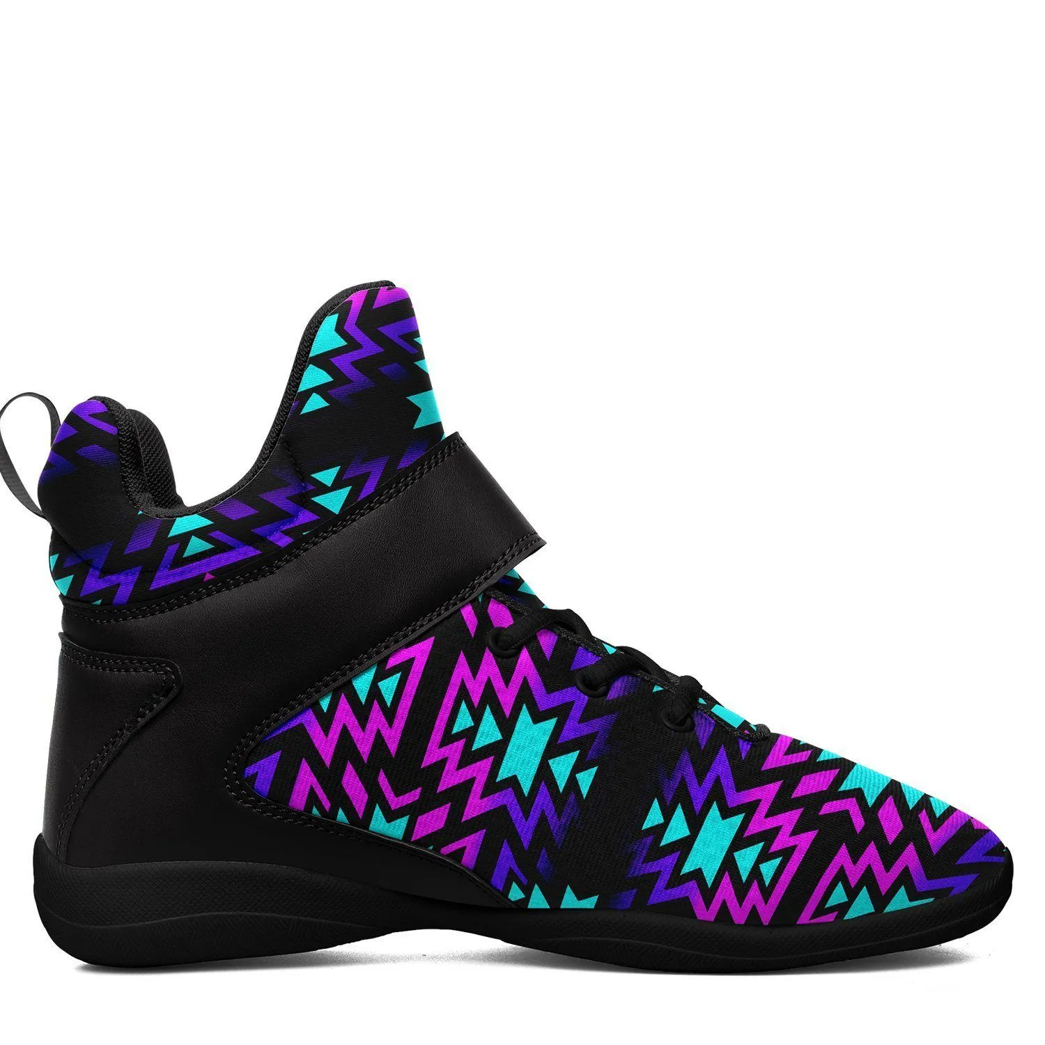 Black Fire Winter Sunset Kid's Ipottaa Basketball / Sport High Top Shoes