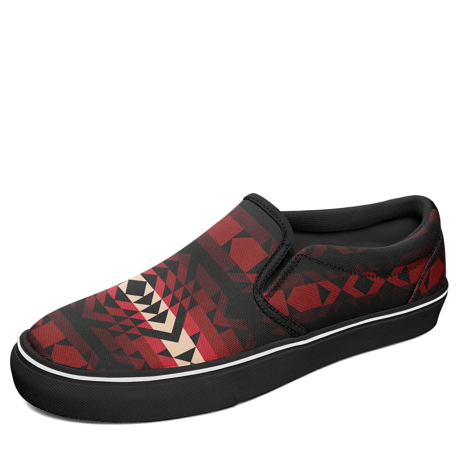 Black Rose Otoyimm Kid's Canvas Slip On Shoes