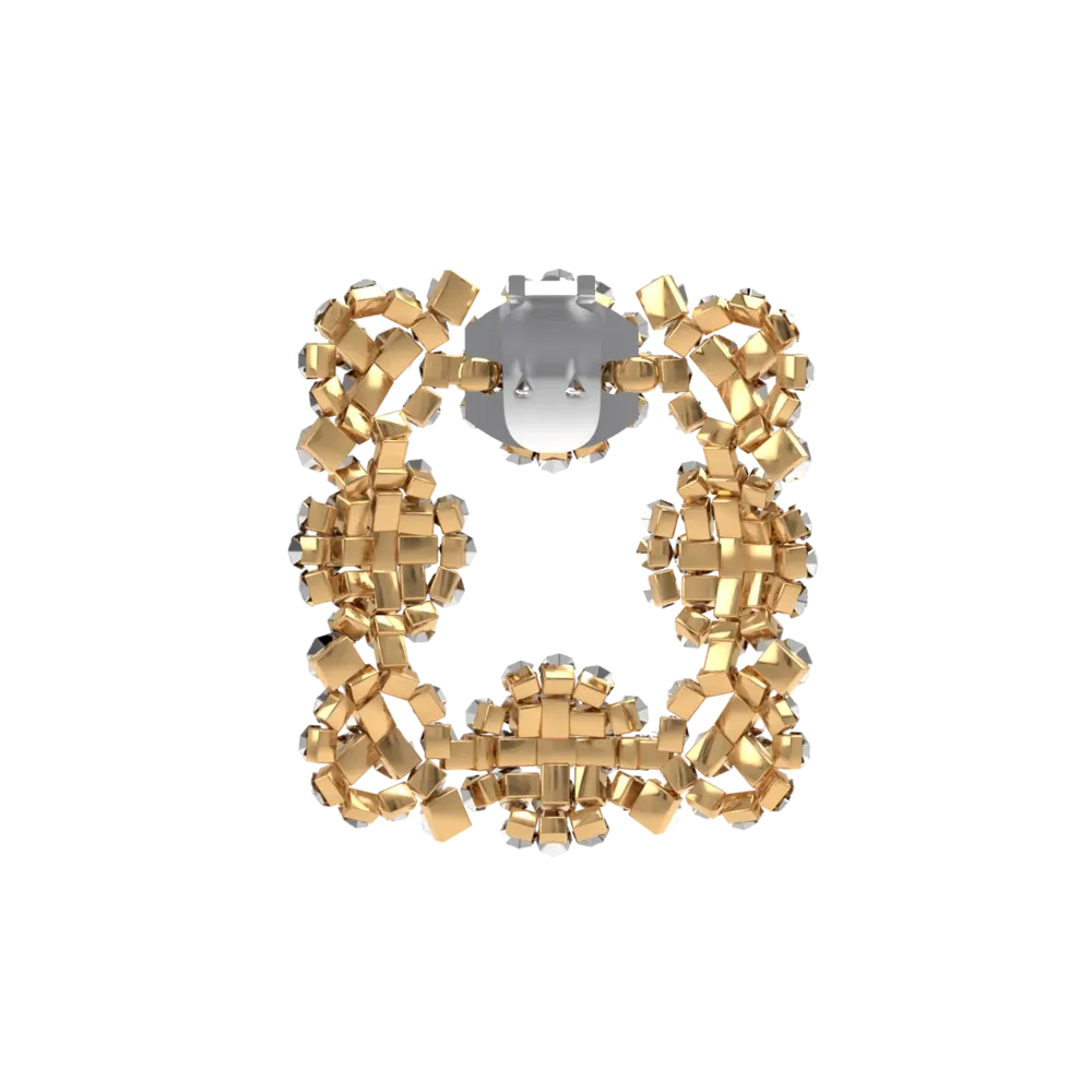 Buckle Clip - Gold Rhinestone