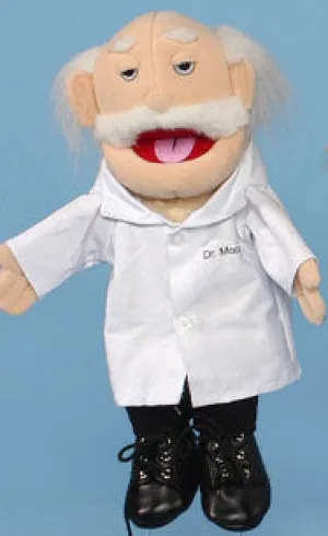 Caucasian Doctor Puppet (Movable Mouth)