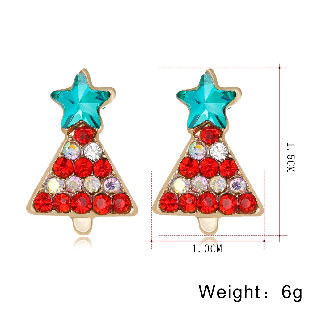 Christmas Tree Cartoon Earring