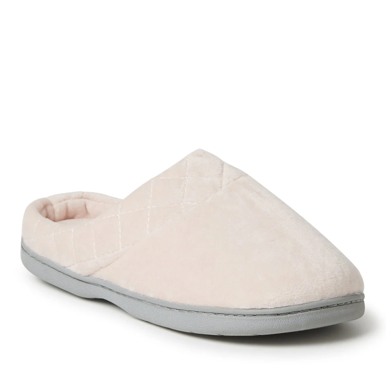 Dearfoams Women's Darcy Velour Clog With Quilted Cuff