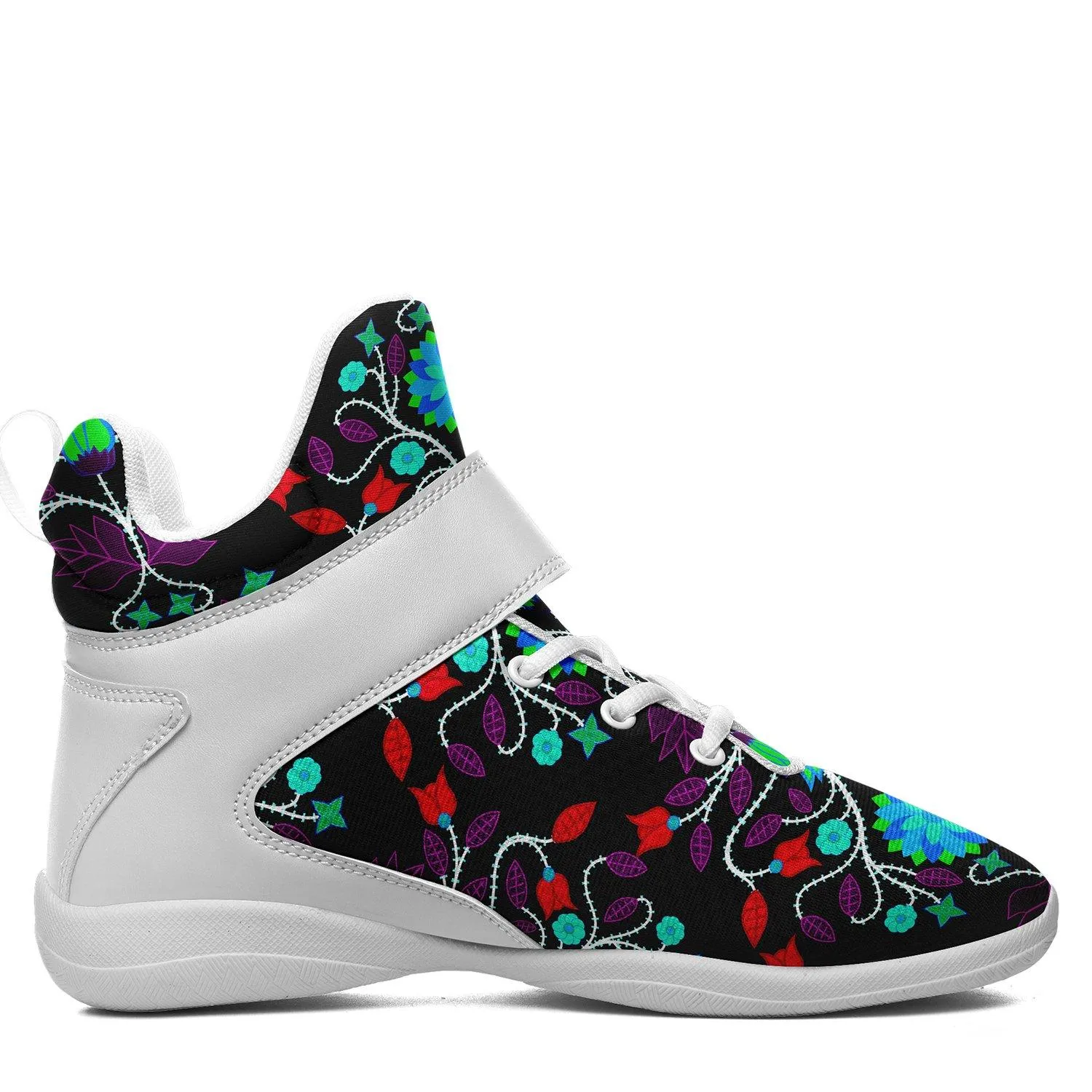 Floral Beadwork Four Clans Winter Ipottaa Basketball / Sport High Top Shoes