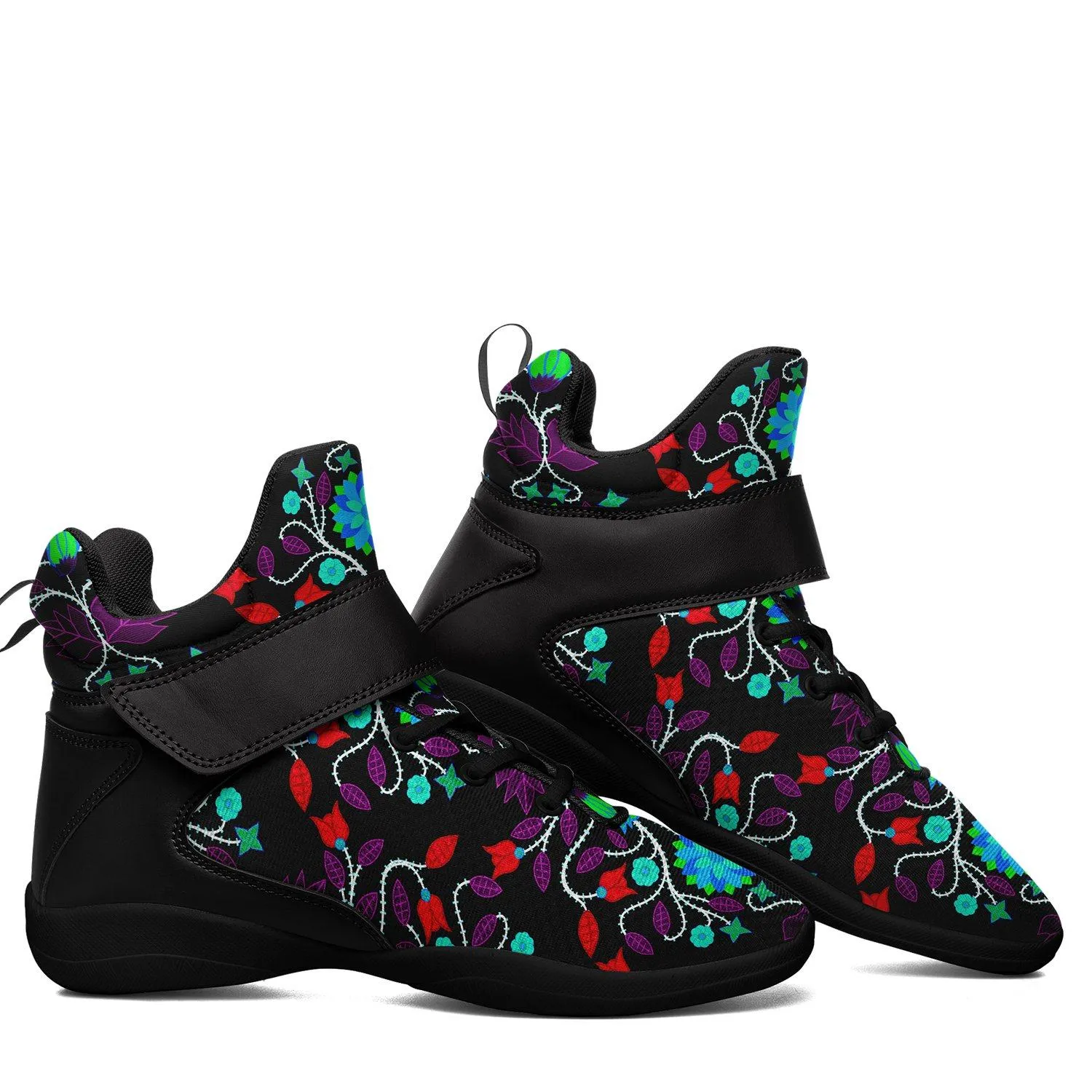 Floral Beadwork Four Clans Winter Ipottaa Basketball / Sport High Top Shoes