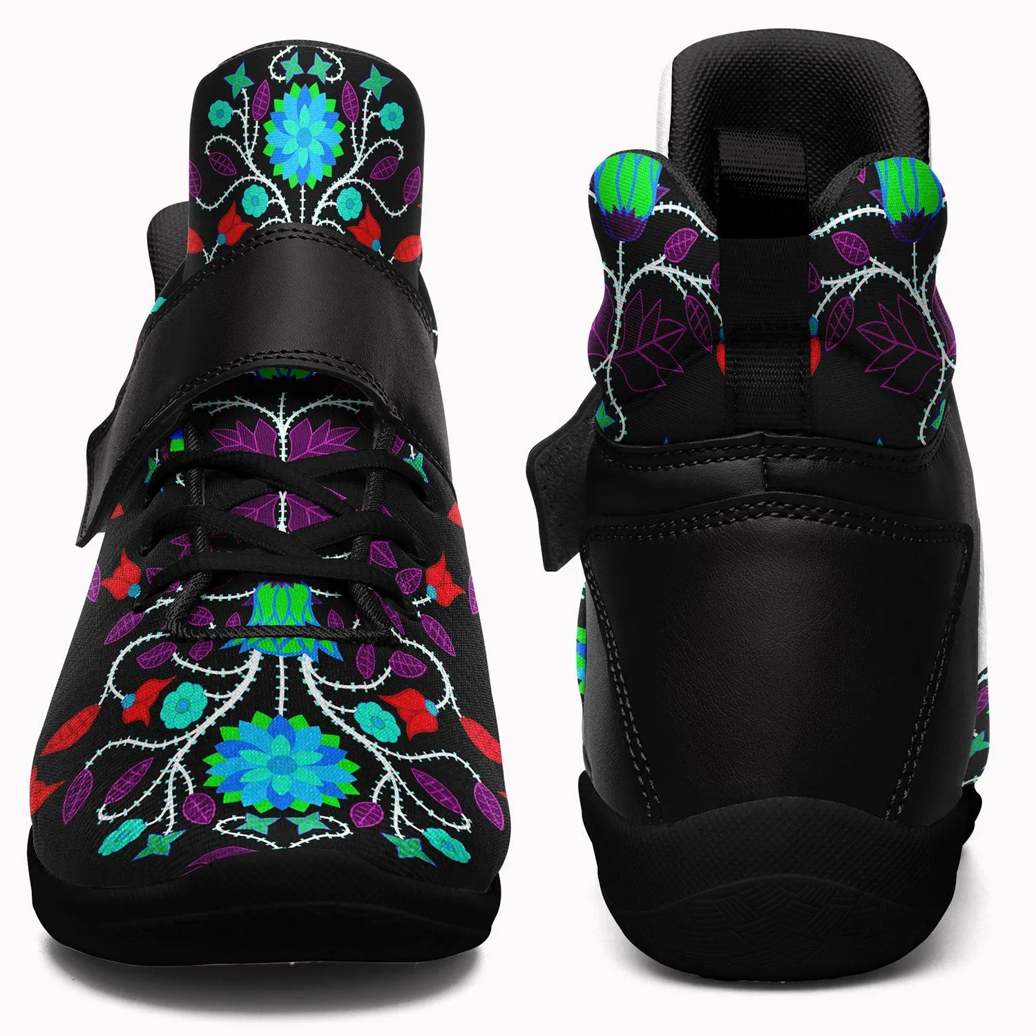 Floral Beadwork Four Clans Winter Ipottaa Basketball / Sport High Top Shoes