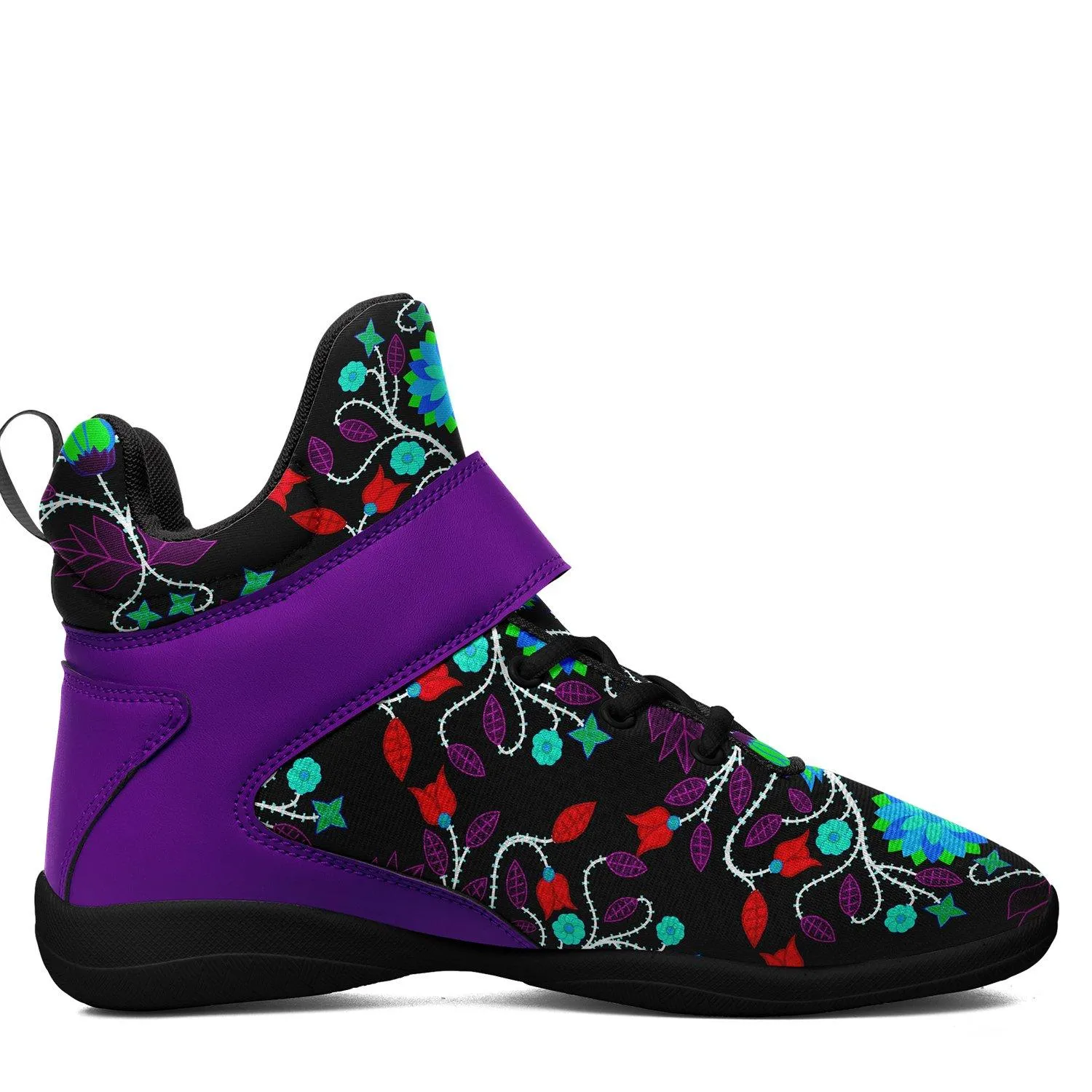 Floral Beadwork Four Clans Winter Ipottaa Basketball / Sport High Top Shoes