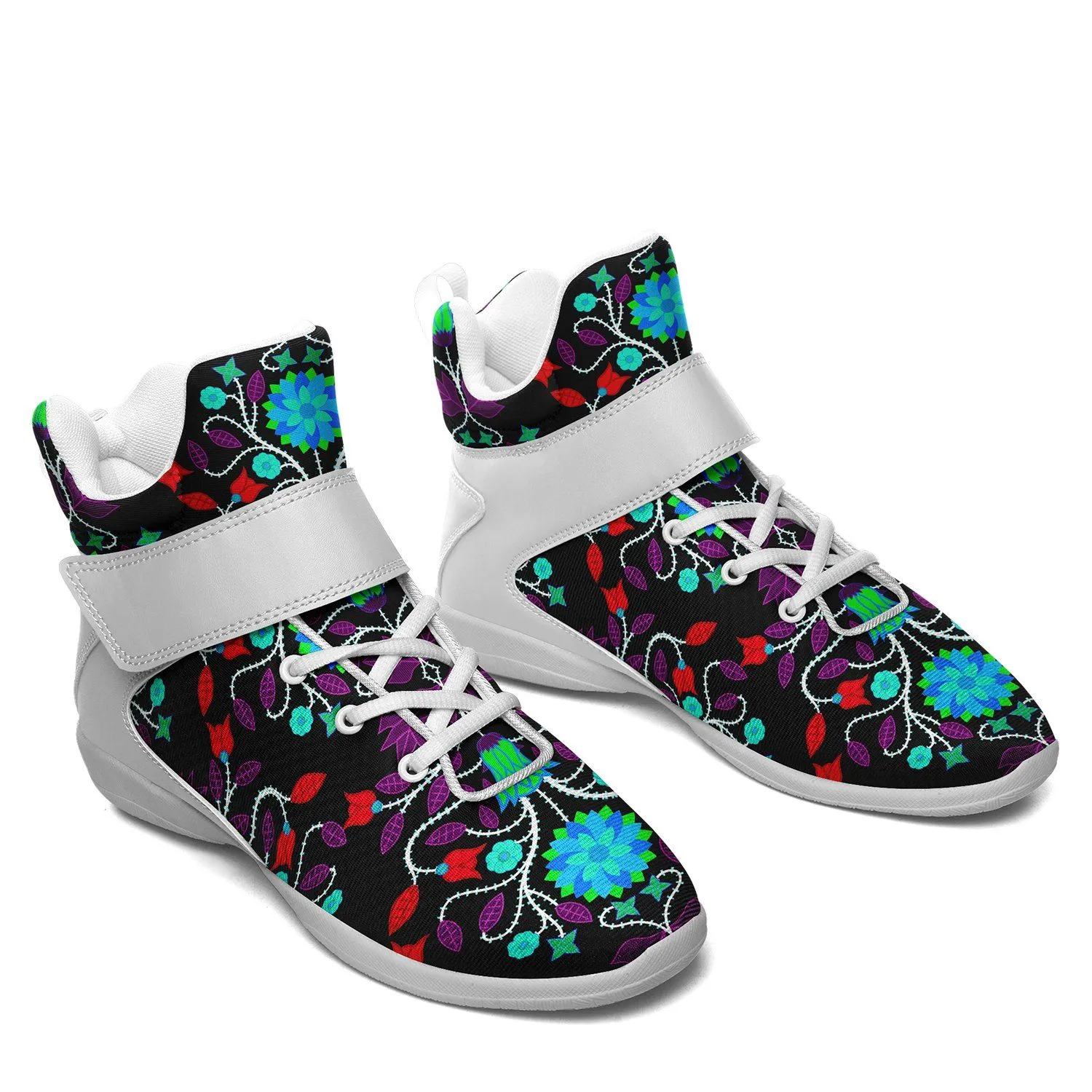 Floral Beadwork Four Clans Winter Ipottaa Basketball / Sport High Top Shoes