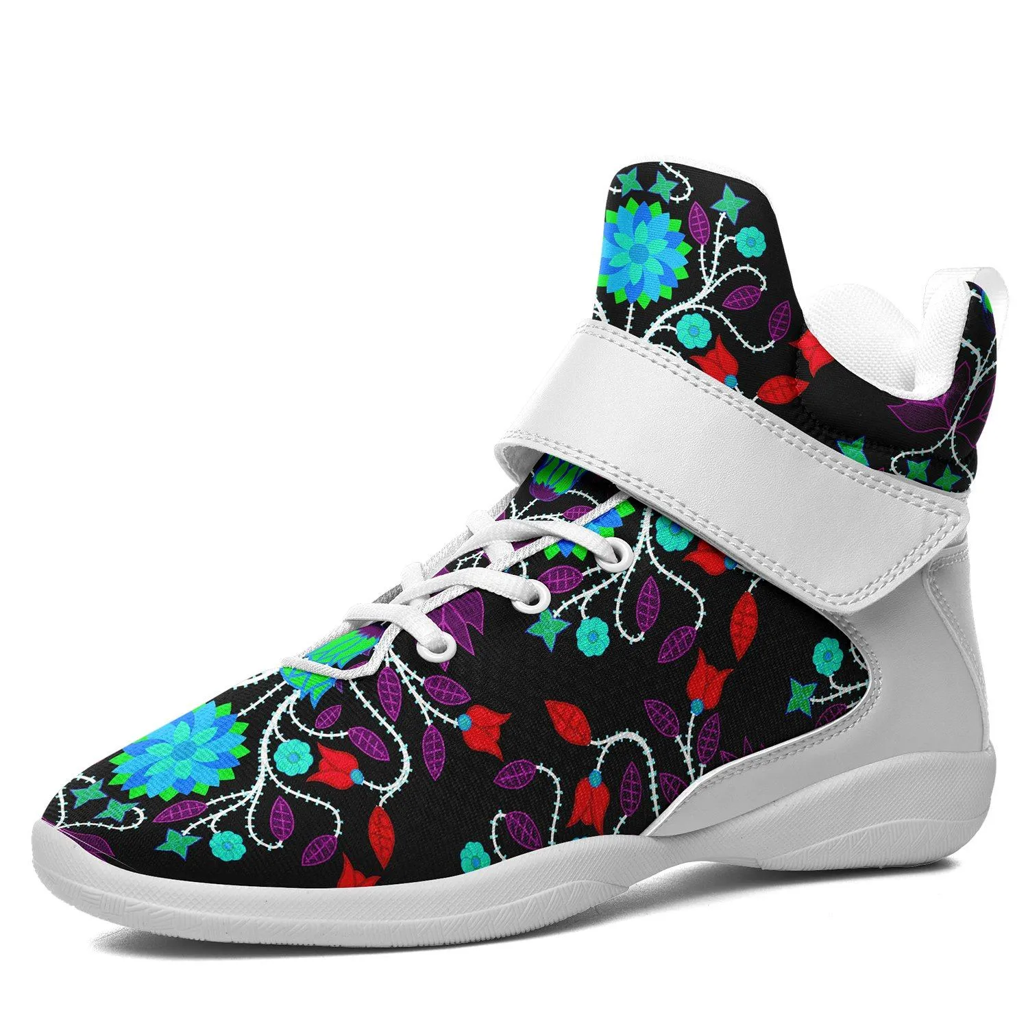 Floral Beadwork Four Clans Winter Ipottaa Basketball / Sport High Top Shoes