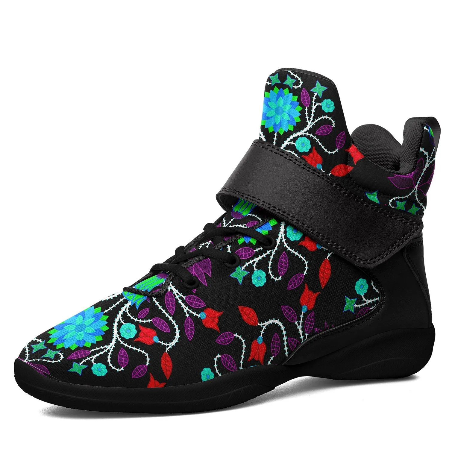 Floral Beadwork Four Clans Winter Ipottaa Basketball / Sport High Top Shoes