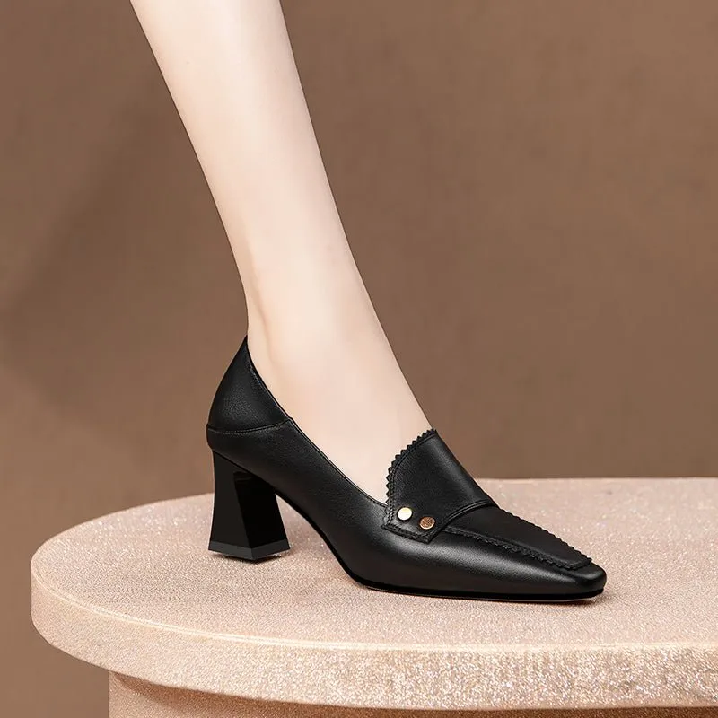 GatorLuxe Elegant Leather Pumps