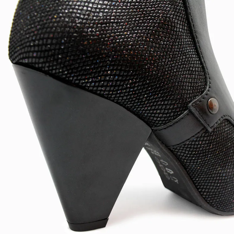 Grande Marnier - Black/Sparkle biker boot