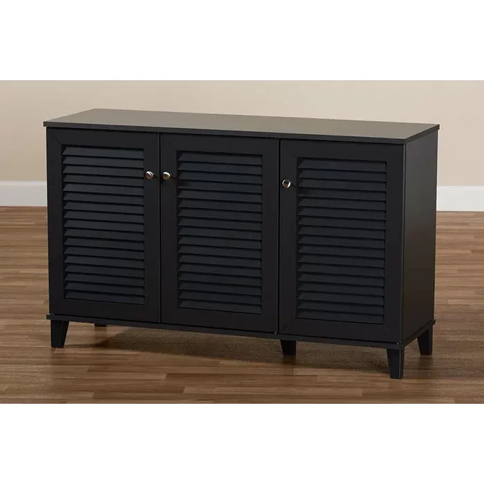 Gray Shoe Cabinet