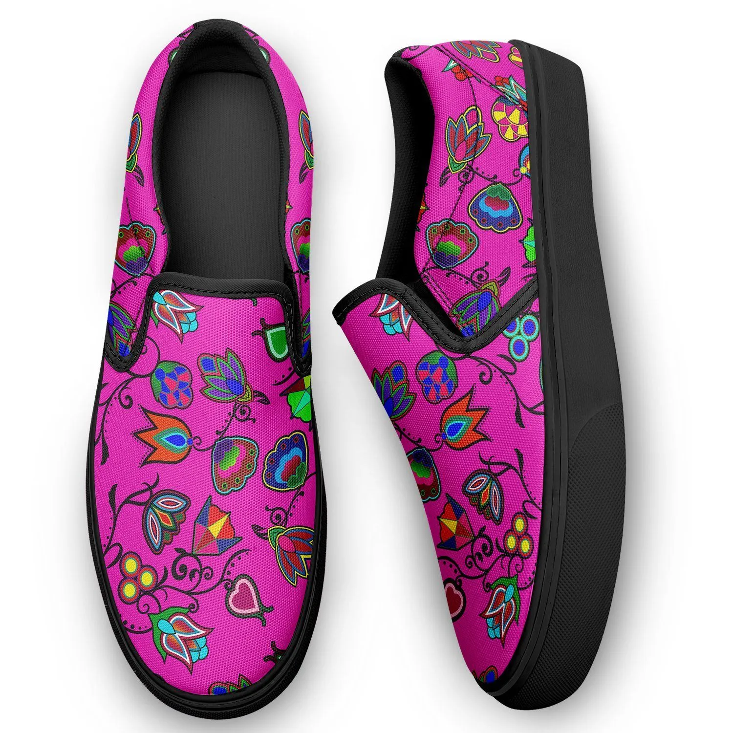 Indigenous Paisley Otoyimm Kid's Canvas Slip On Shoes