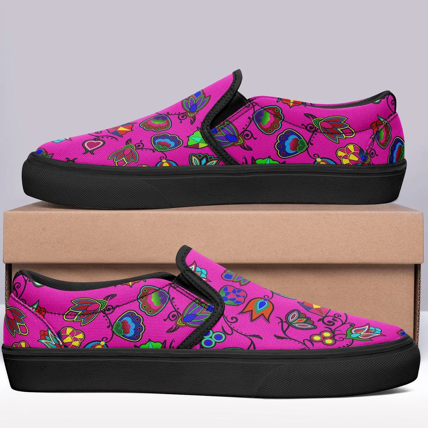 Indigenous Paisley Otoyimm Kid's Canvas Slip On Shoes