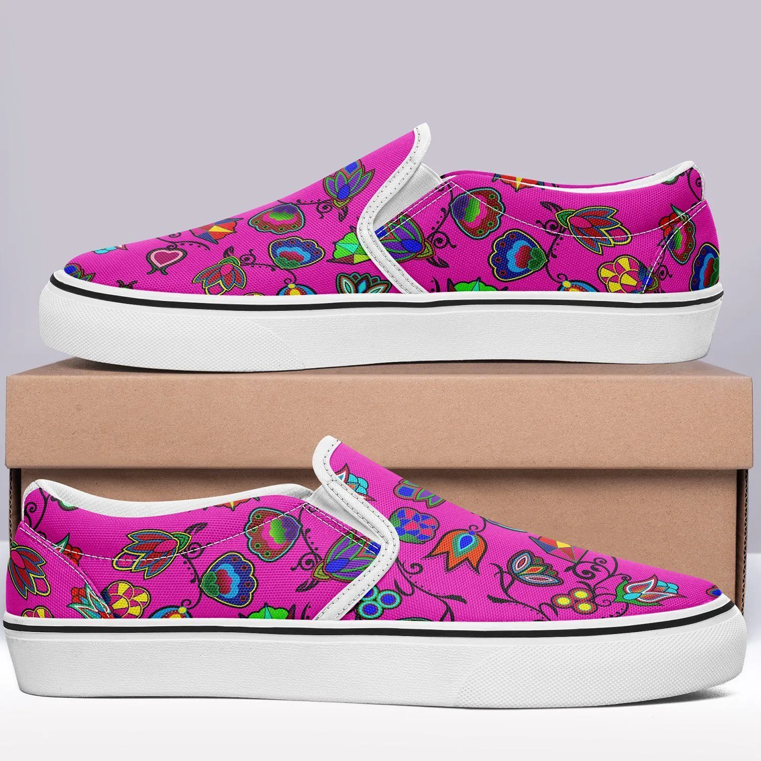 Indigenous Paisley Otoyimm Kid's Canvas Slip On Shoes