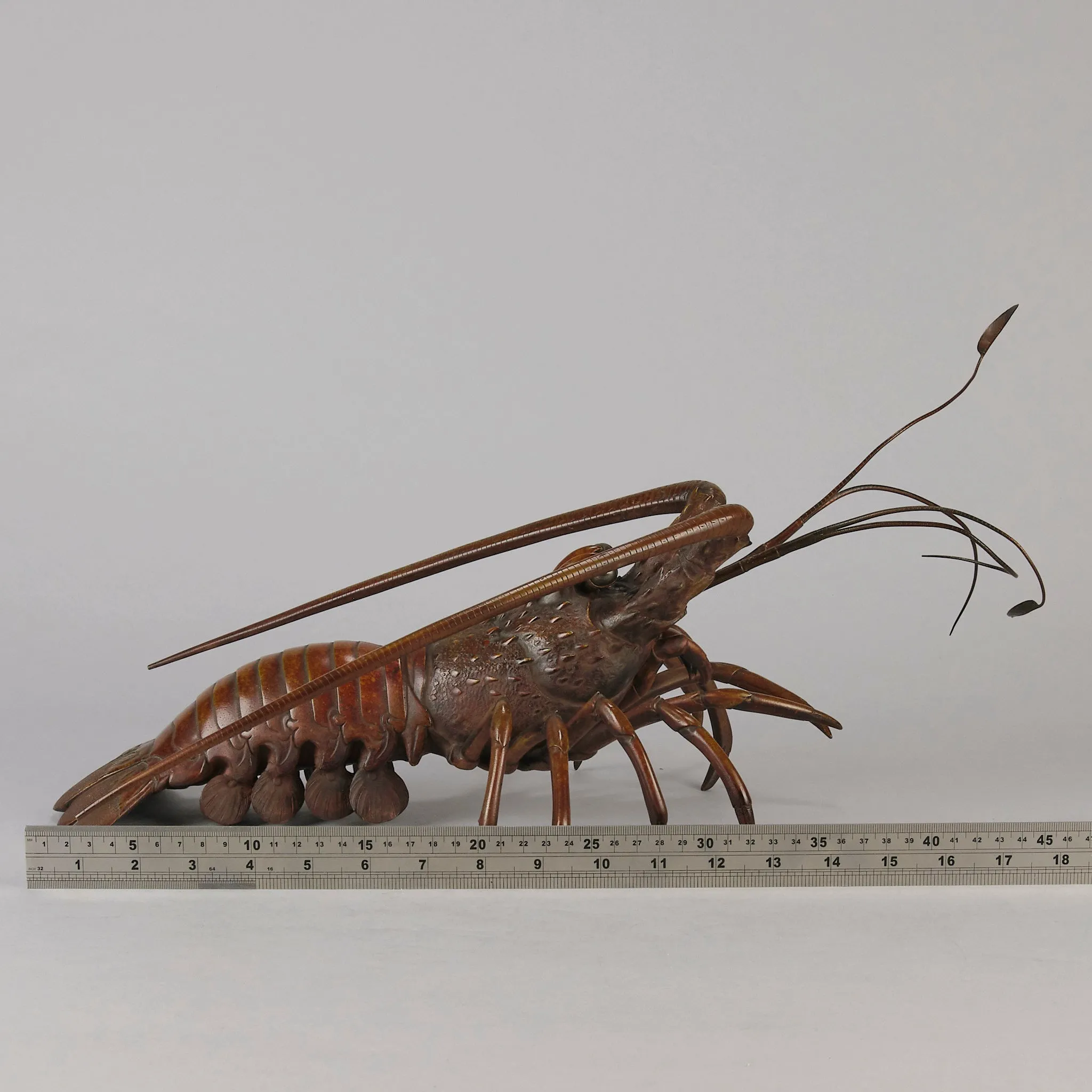 Japanese Bronze Okimono "Crayfish"