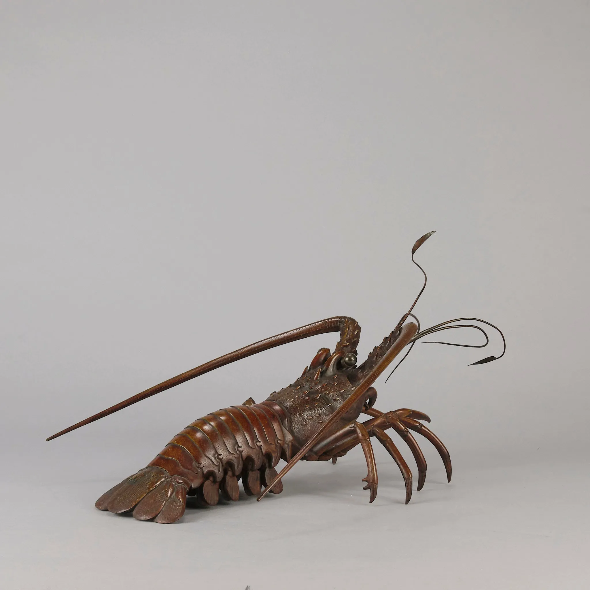 Japanese Bronze Okimono "Crayfish"