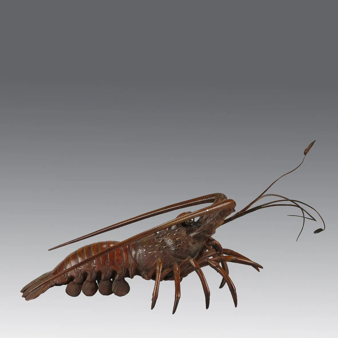 Japanese Bronze Okimono "Crayfish"