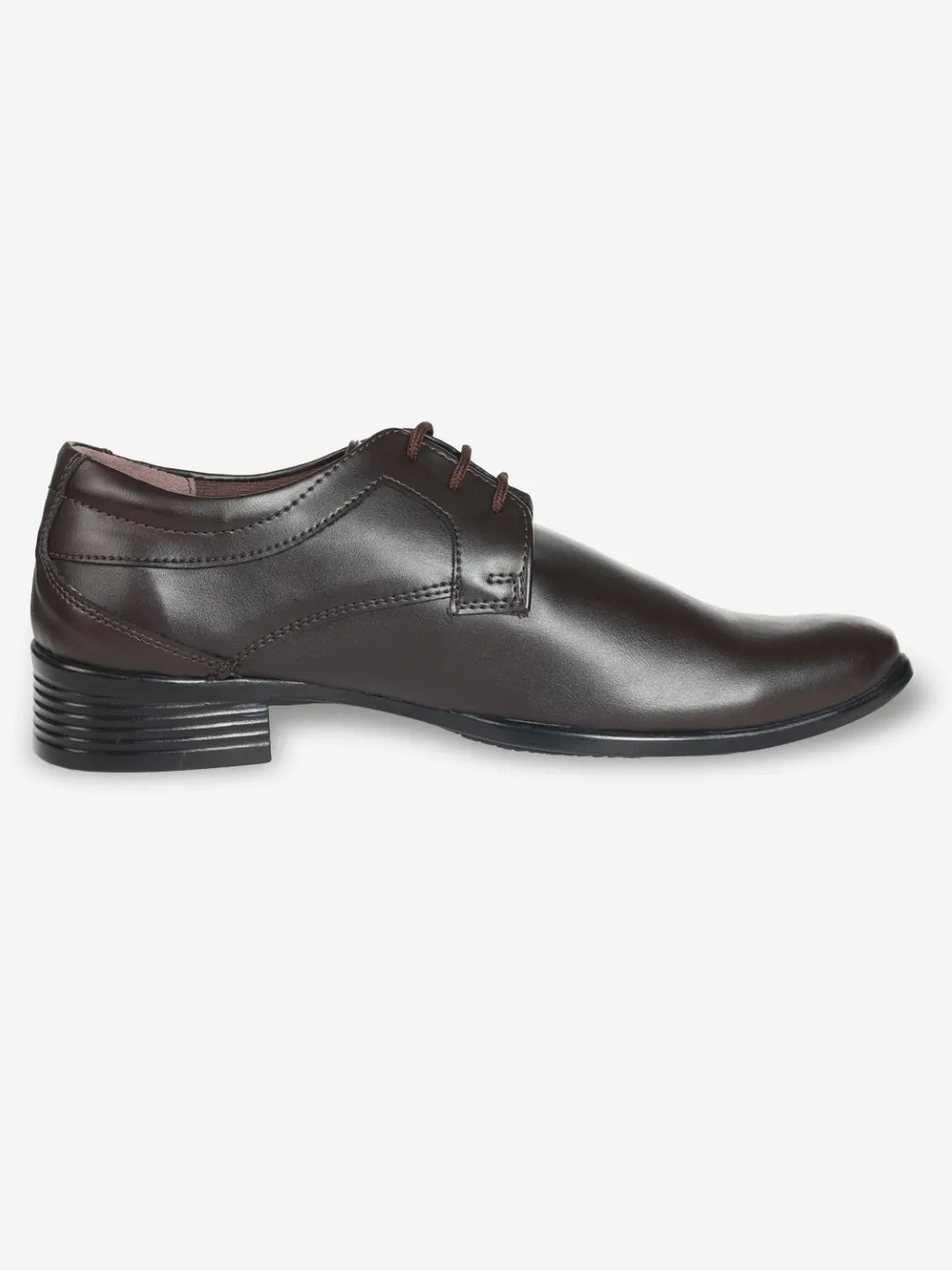 JUMP USA Men's Brown Leather Formal Derbys