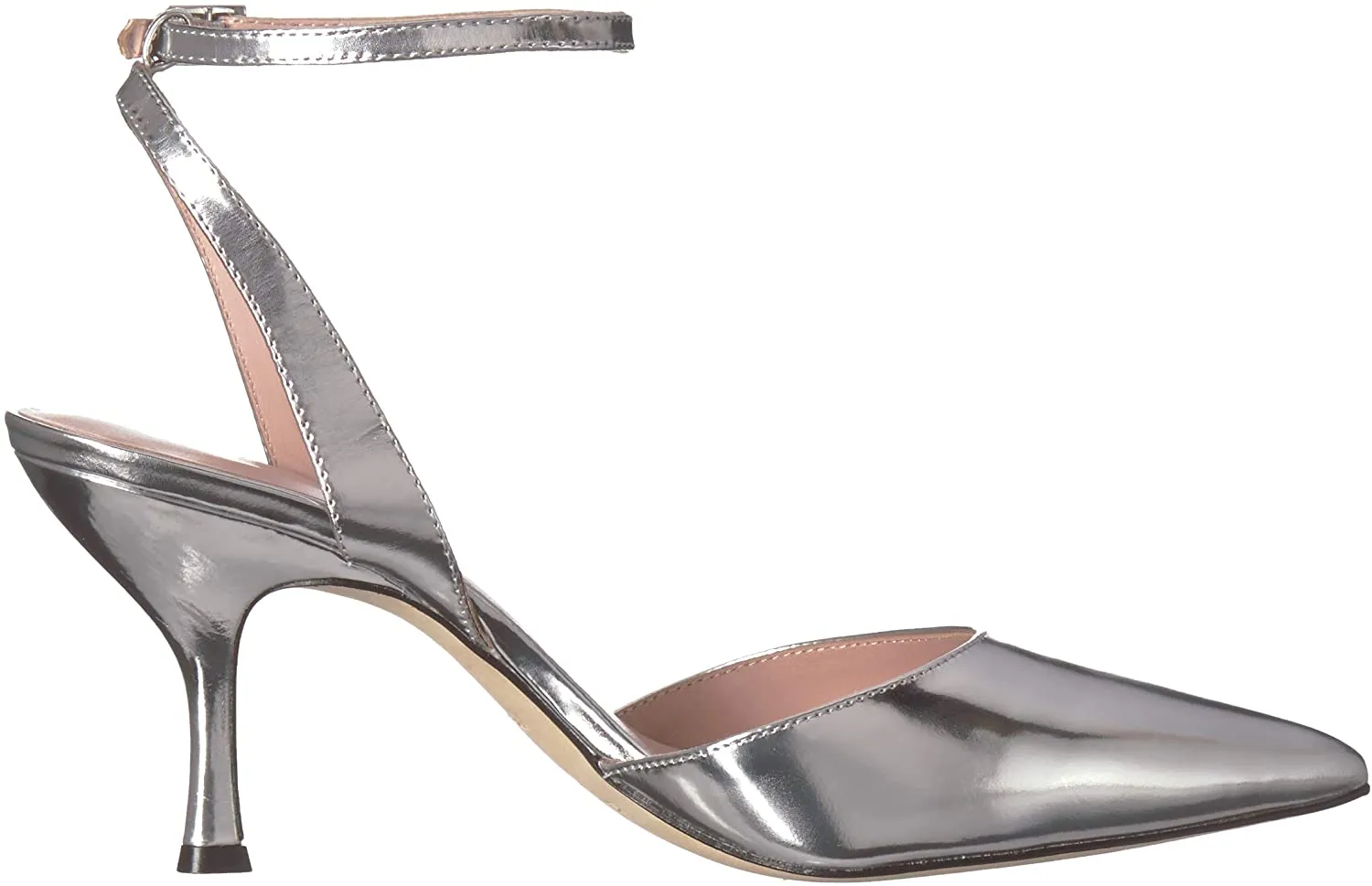 KATE SPADE - SIMONE SILVER LEATHER PUMPS **FREE SHIPPING**