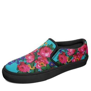 Kokum's Revenge Sky Otoyimm Kid's Canvas Slip On Shoes