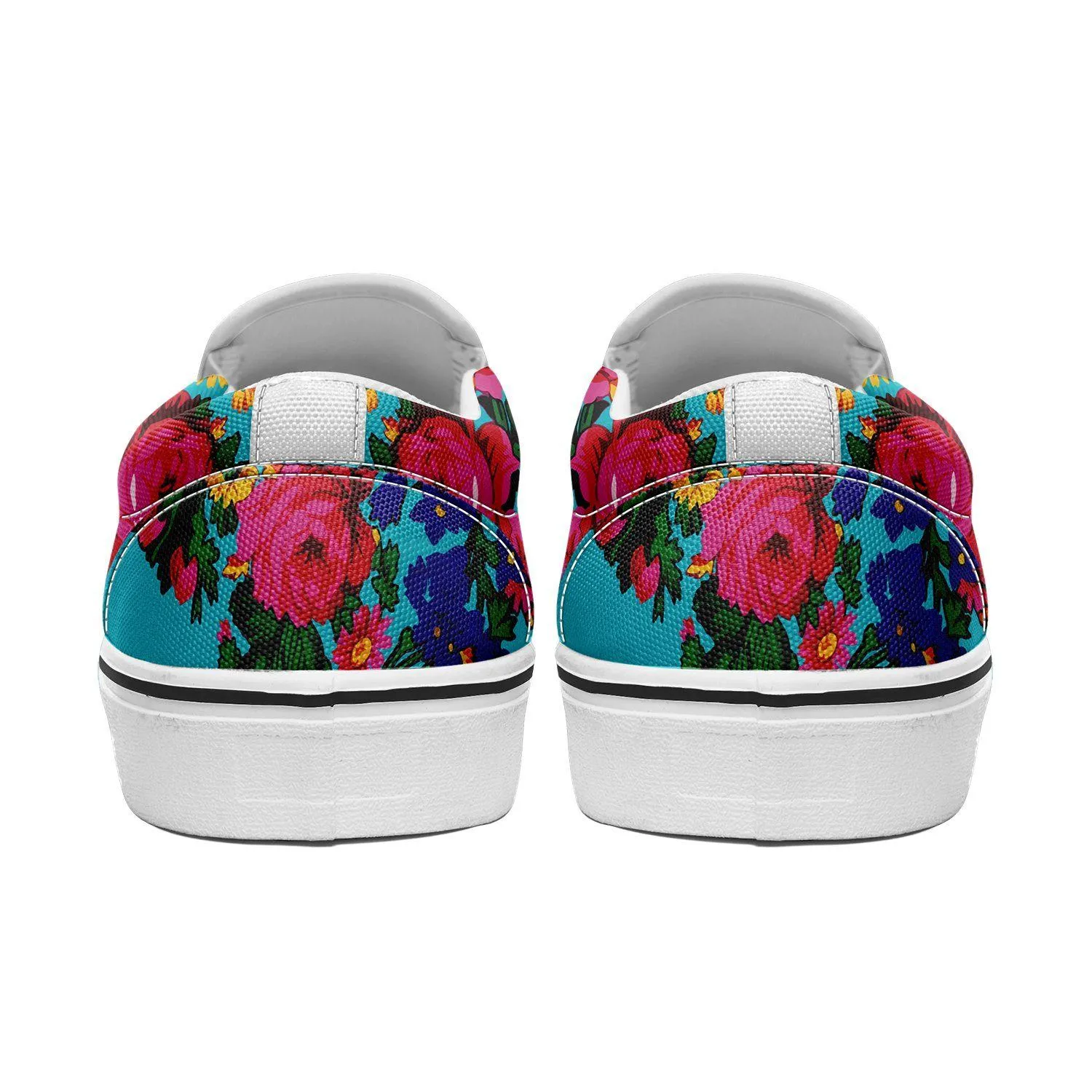 Kokum's Revenge Sky Otoyimm Kid's Canvas Slip On Shoes