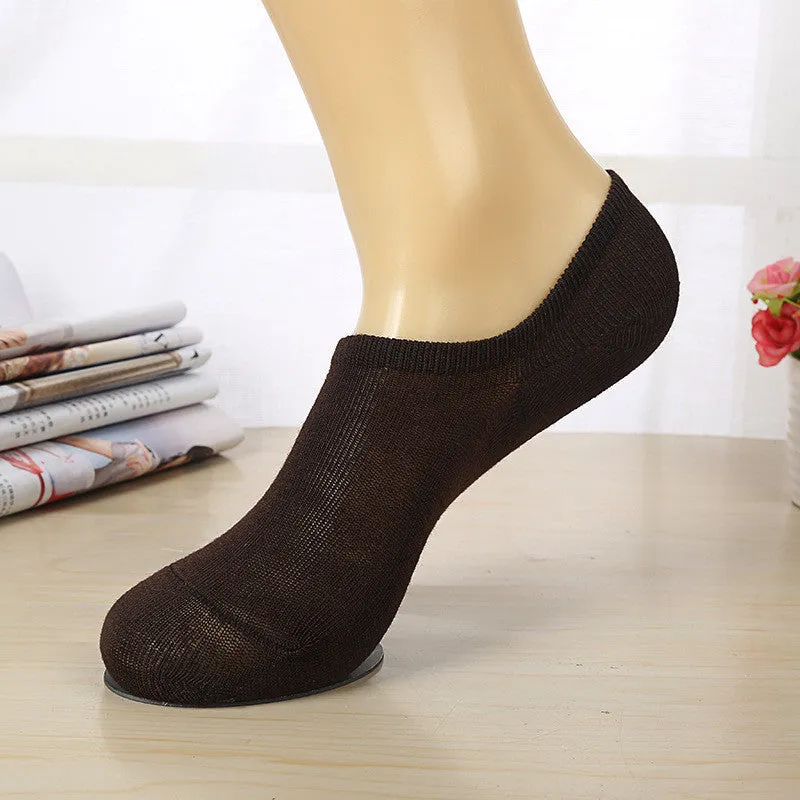 Low-back boat socks Thin section shallow mouth invisible socks spring and summer sports men's cotton socks