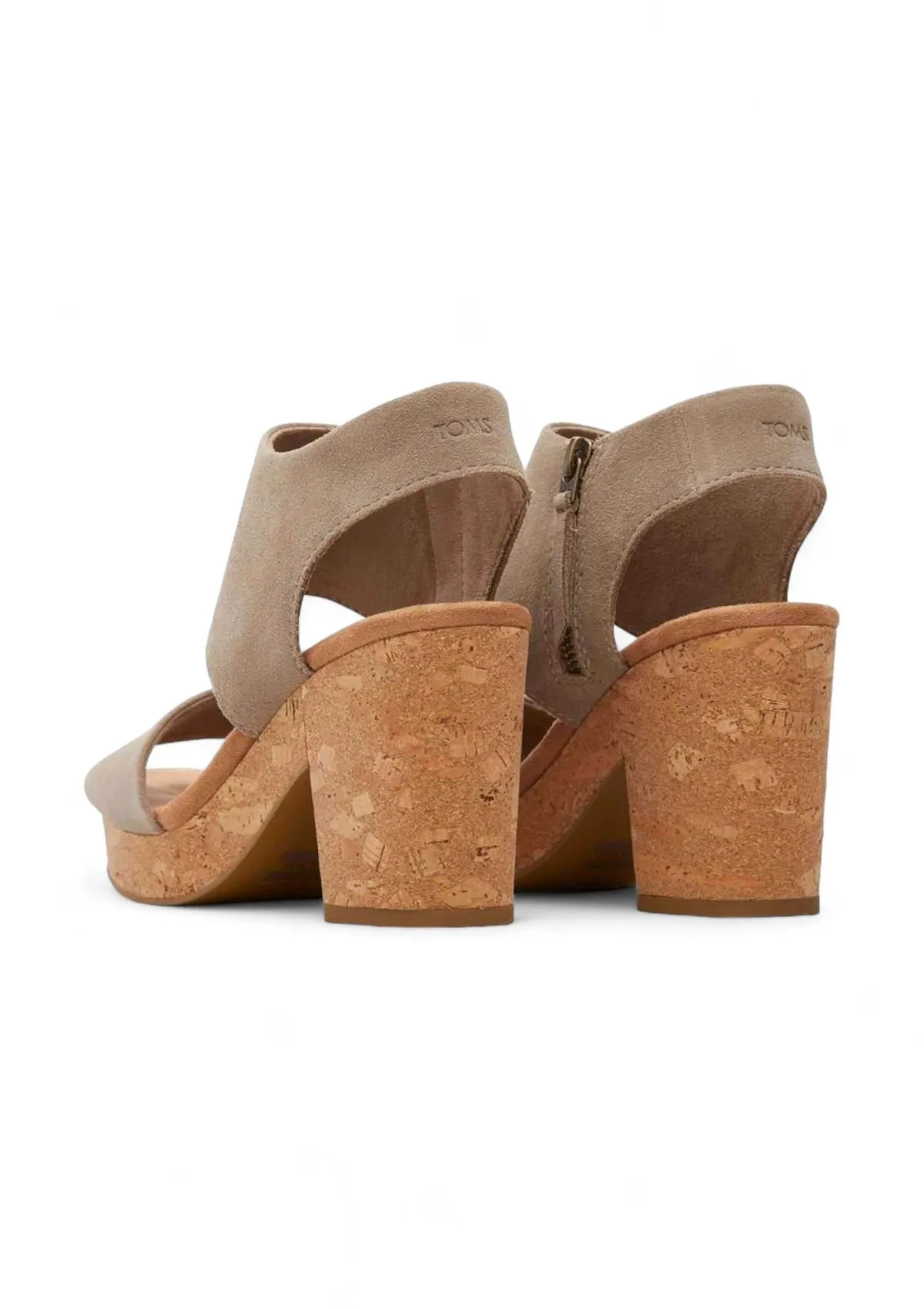 Majorca Cork Heel Sandal - Taupe