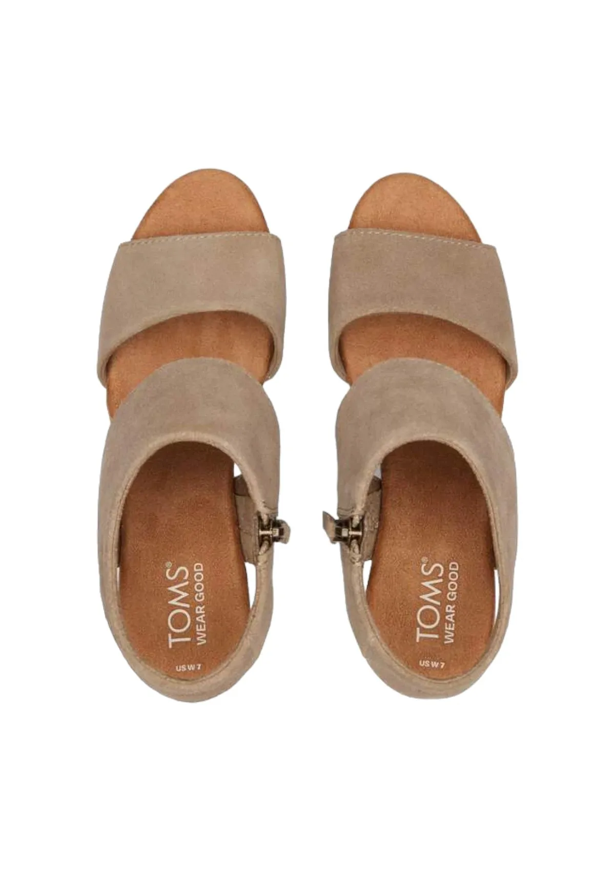 Majorca Cork Heel Sandal - Taupe