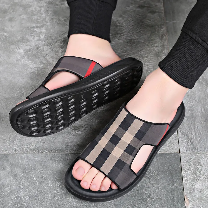 Men's  Dual-Use Casual Non-Slip Flip-Flop Beach Slippers