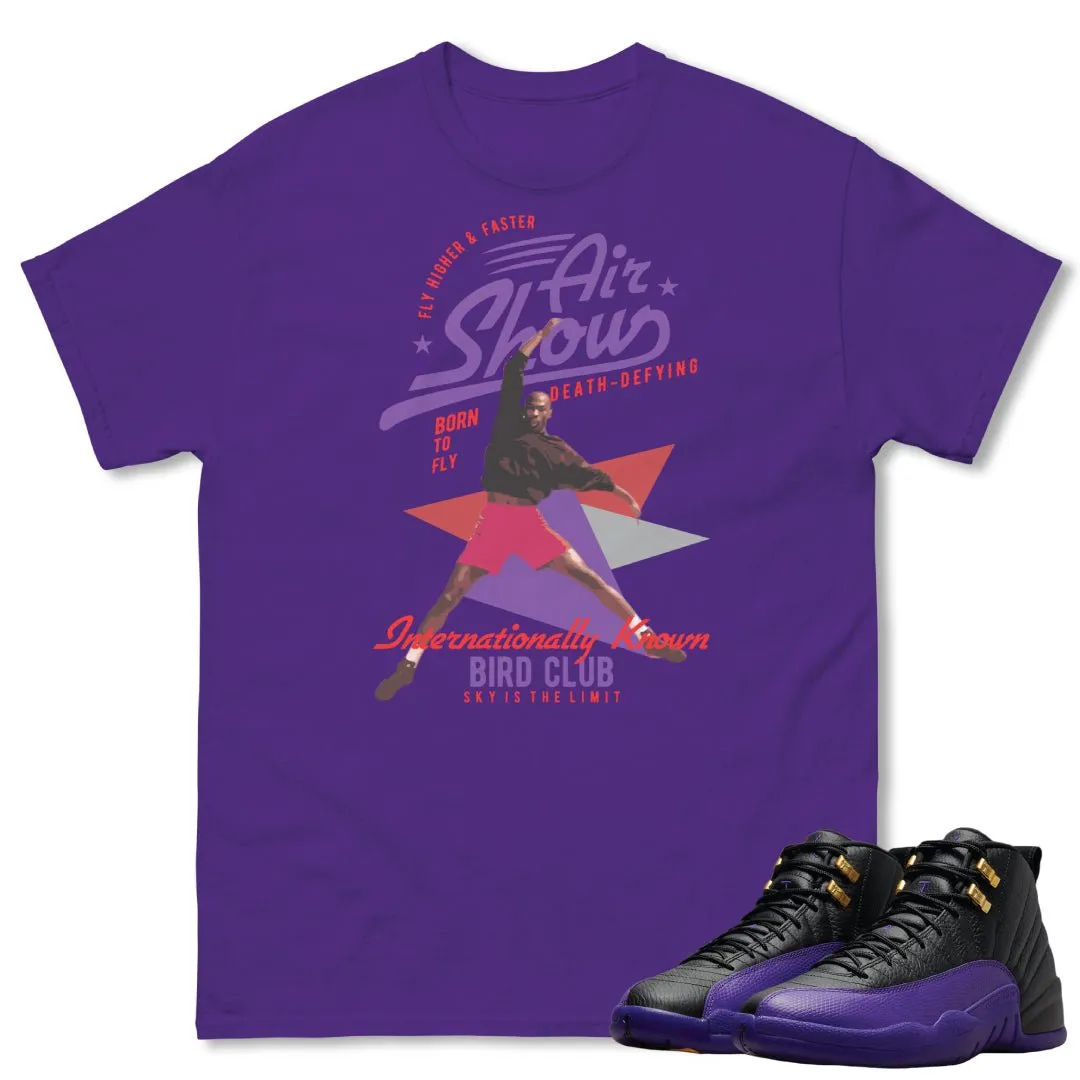 RETRO 12 FIELD PURPLE "AIR SHOW" SHIRT