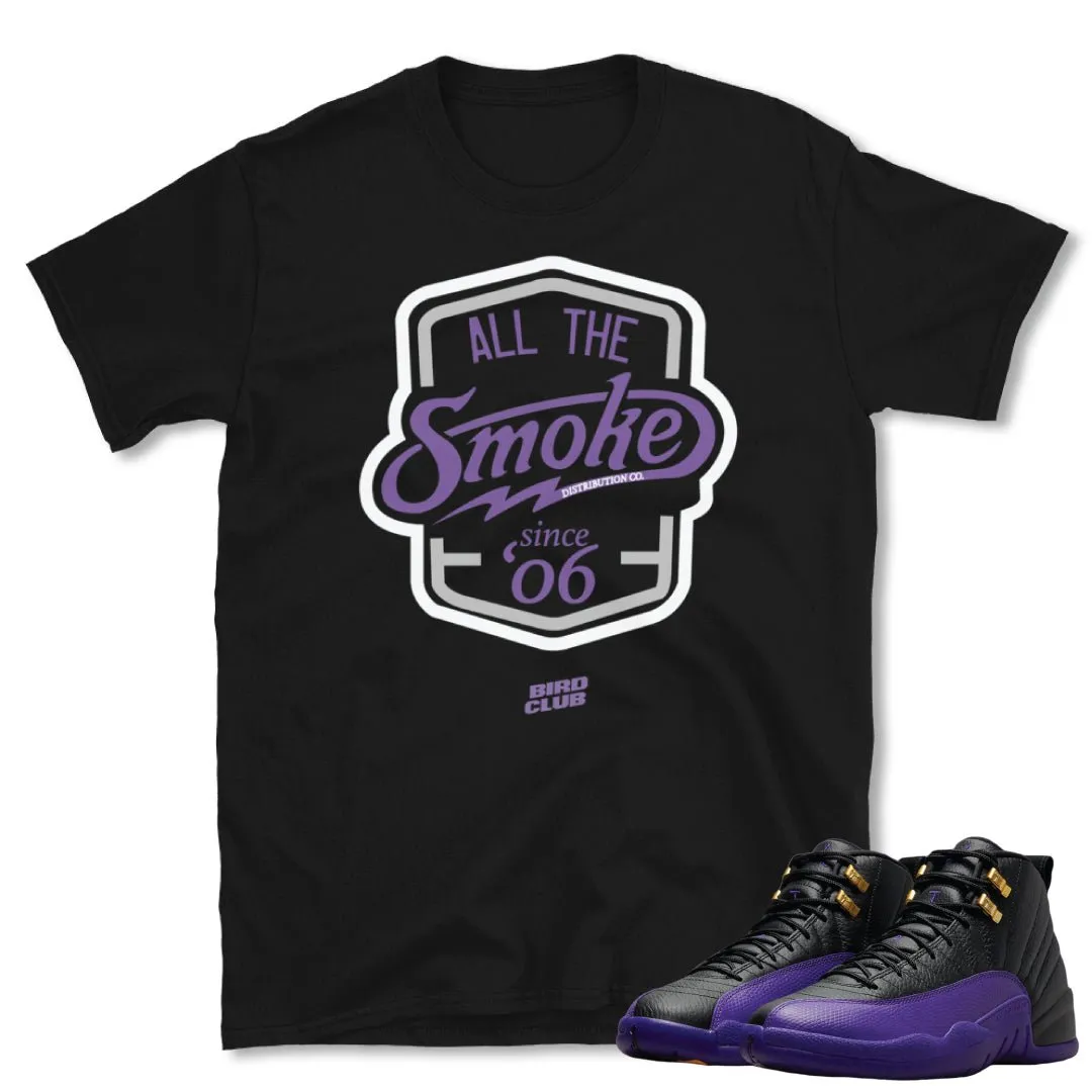 RETRO 12 FIELD PURPLE "All the Smoke" SHIRT