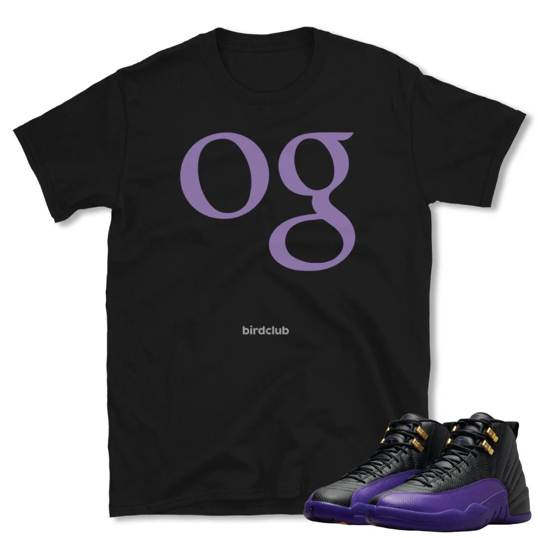 RETRO 12 FIELD PURPLE "OG" SHIRT