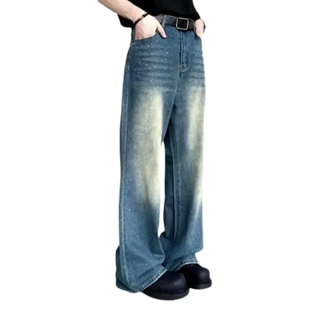 Sanded boho vintage fit men's jeans