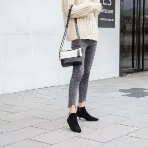 Small Heel Ankle Booties