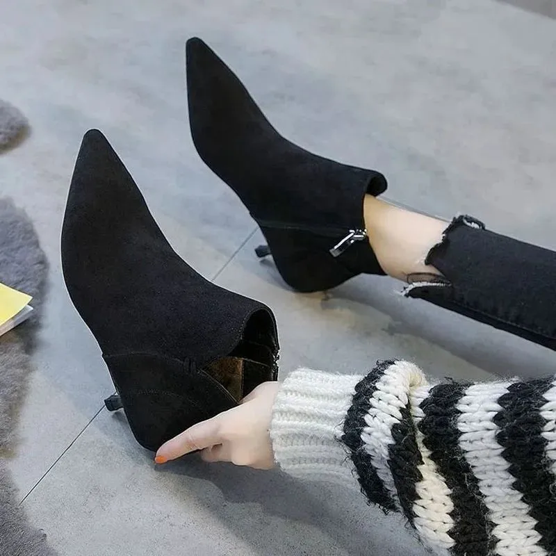 Small Heel Ankle Booties