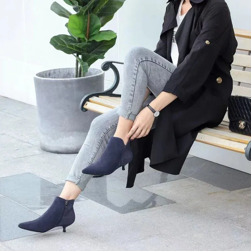 Small Heel Ankle Booties